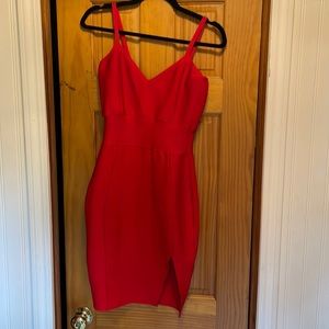 Red bandages dress worn once